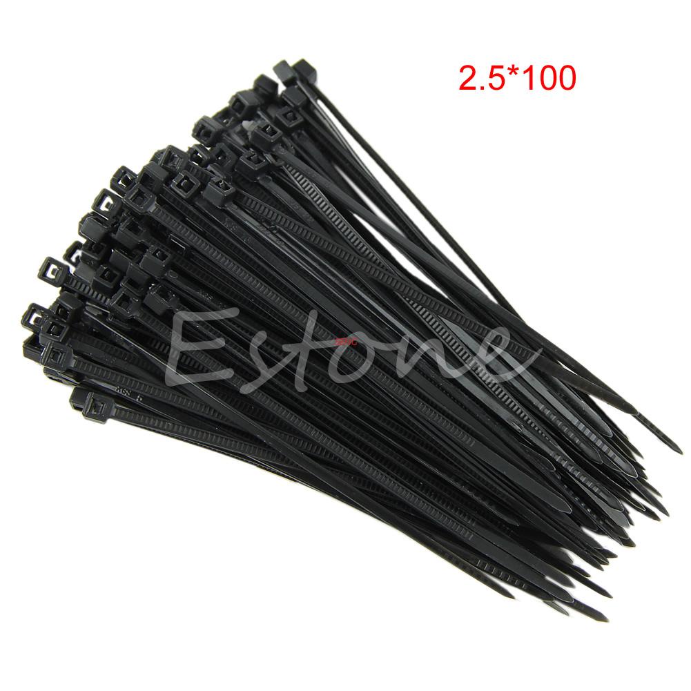 Dây rút nhựa nylon màu trắng đen tự nhiên 100mm 150mm 200mm