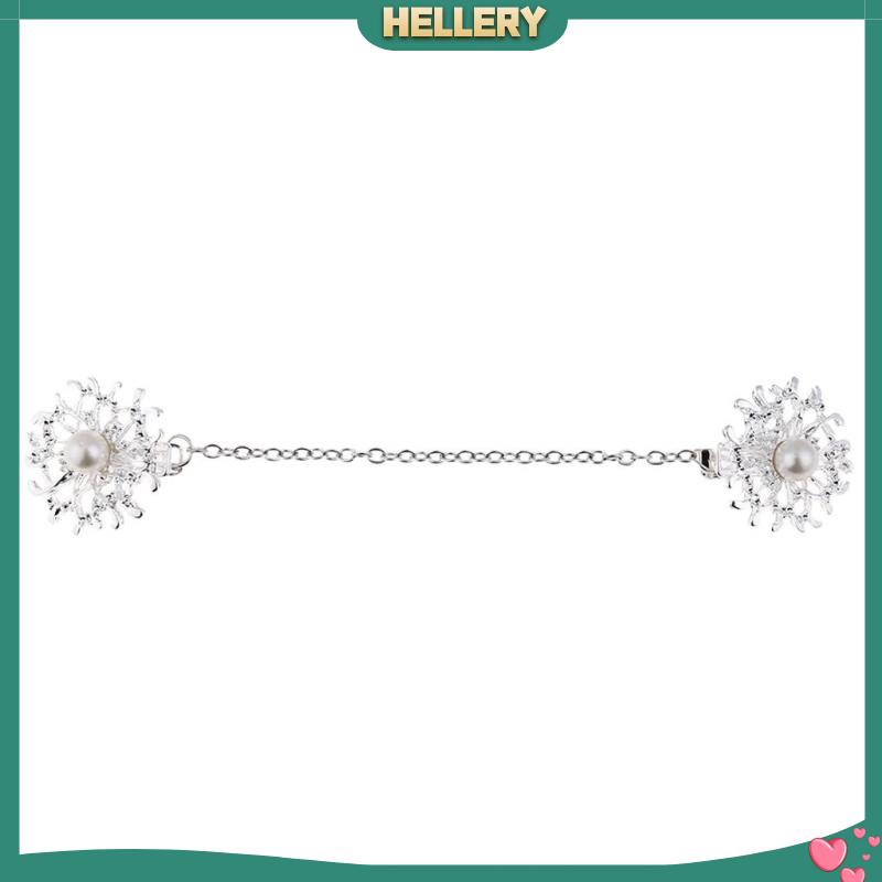 [HelleryVN] Kẹp Khăn Choàng / Đầm / Áo Blouse / Áo Có Khóa Cài Tông Bạc Đính Ngọc Trai