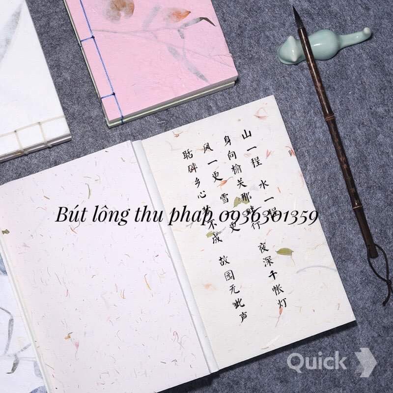 Sổ giấy xuyến khâu thủ công Hoa Tiên