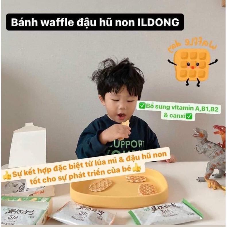 Bánh Quế Waffles Ăn Dặm Đậu Hũ Non Ildong Hàn Quốc Bổ Sung Dinh Dưỡng Thơm Ngon Giòn Giòn Dễ Tan