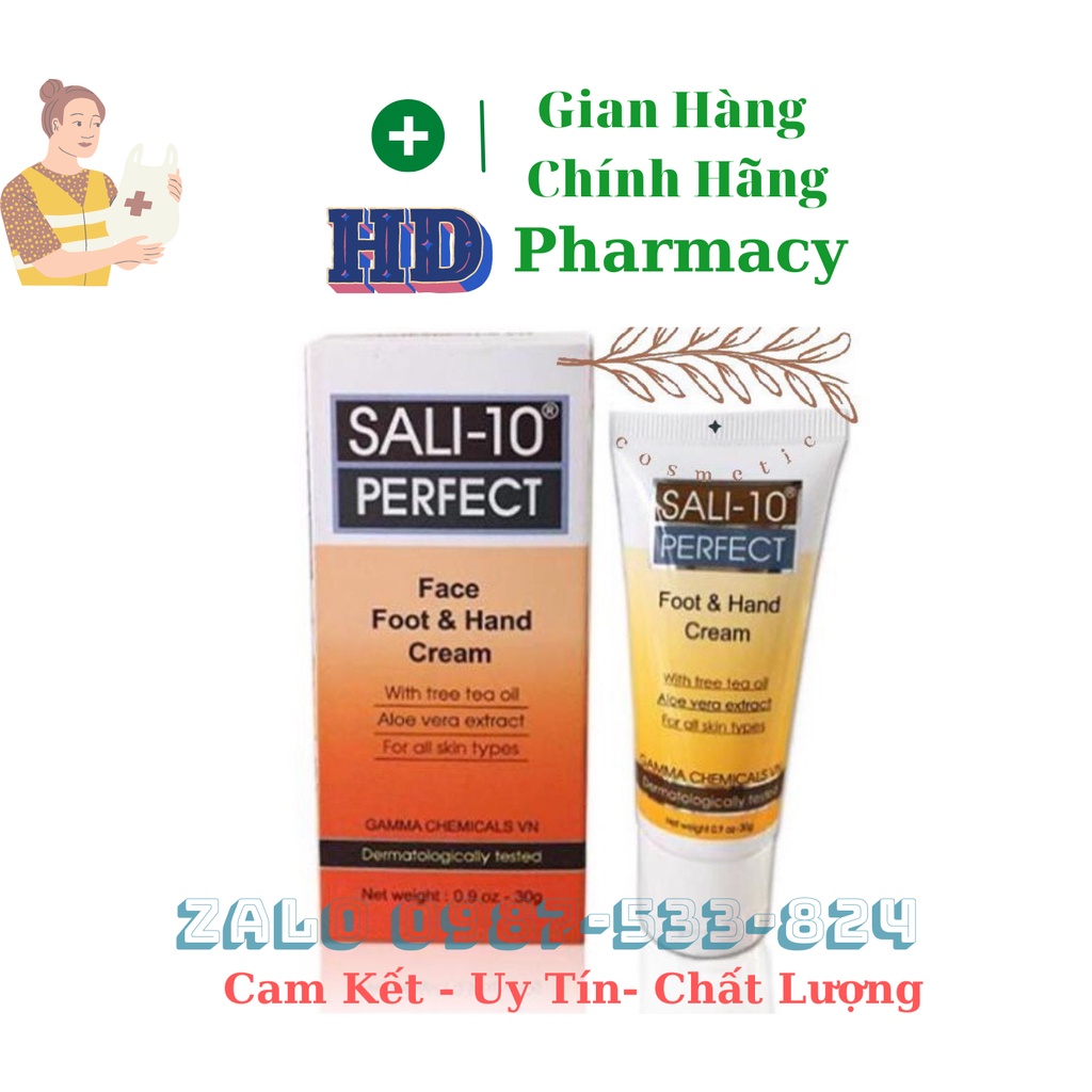 SALI 10-PERFECT KEM NGỪA KHÔ DA, NỨT GÓT CHÂN TUÝT 30G