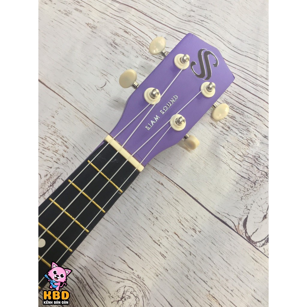 Đàn Ukulele Soprano cho người mới tập chơi Siam Sound màu tím - Made in ThaiLand