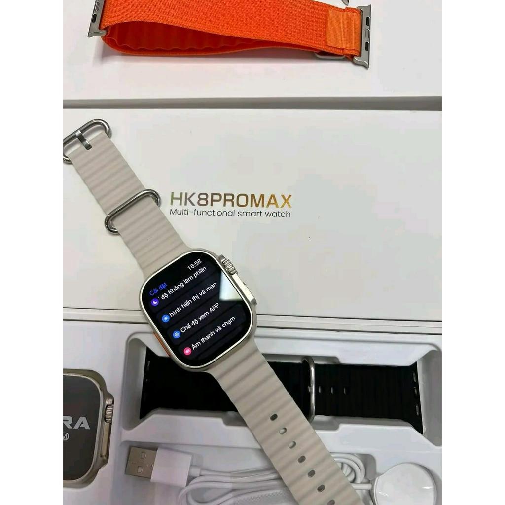 Đồng Hồ Thông Minh HK8 Pro Max Tặng Kèm Dây Đeo Cao Cấp Màn Ultra 2.12. Màn Hình Siêu Supper Amoled Siêu Tràn Viền