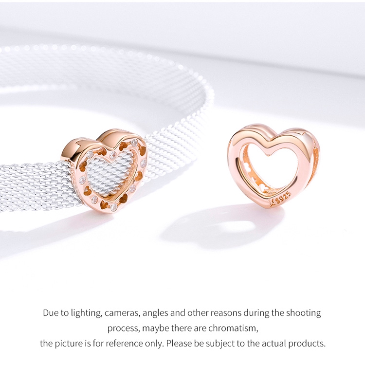 Mặt Trang Sức Bamoer SCX106 Gắn Vòng Tay Đính Đá Lấp Lánh