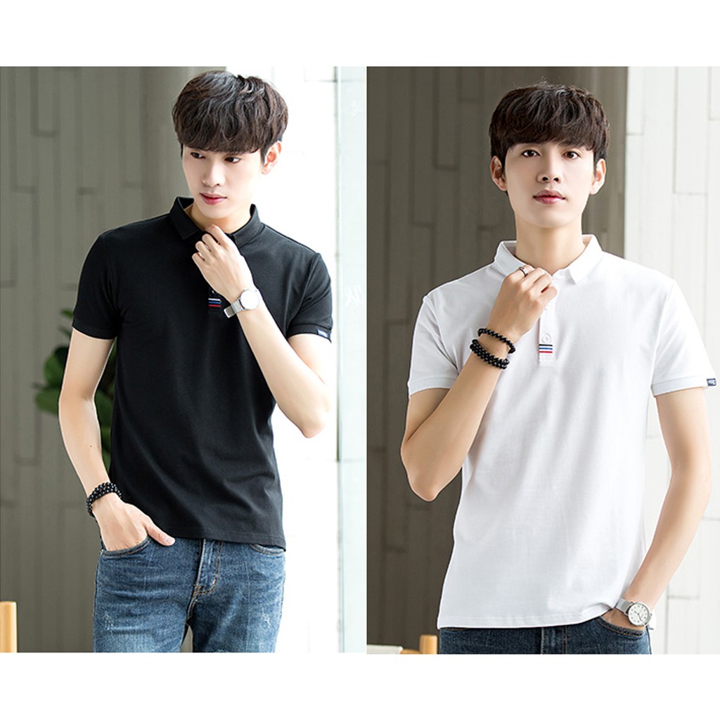 Áo thun nam có cổ, Áo polo cổ bẻ cao cấp form chuẩn phong cách hàn quốc, hàng xuất dư | BigBuy360 - bigbuy360.vn