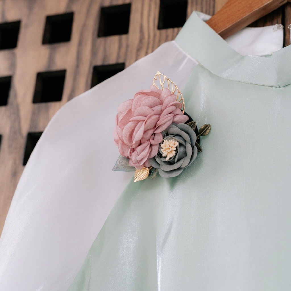 MINX - Áo Dài Organza Thiên Thanh