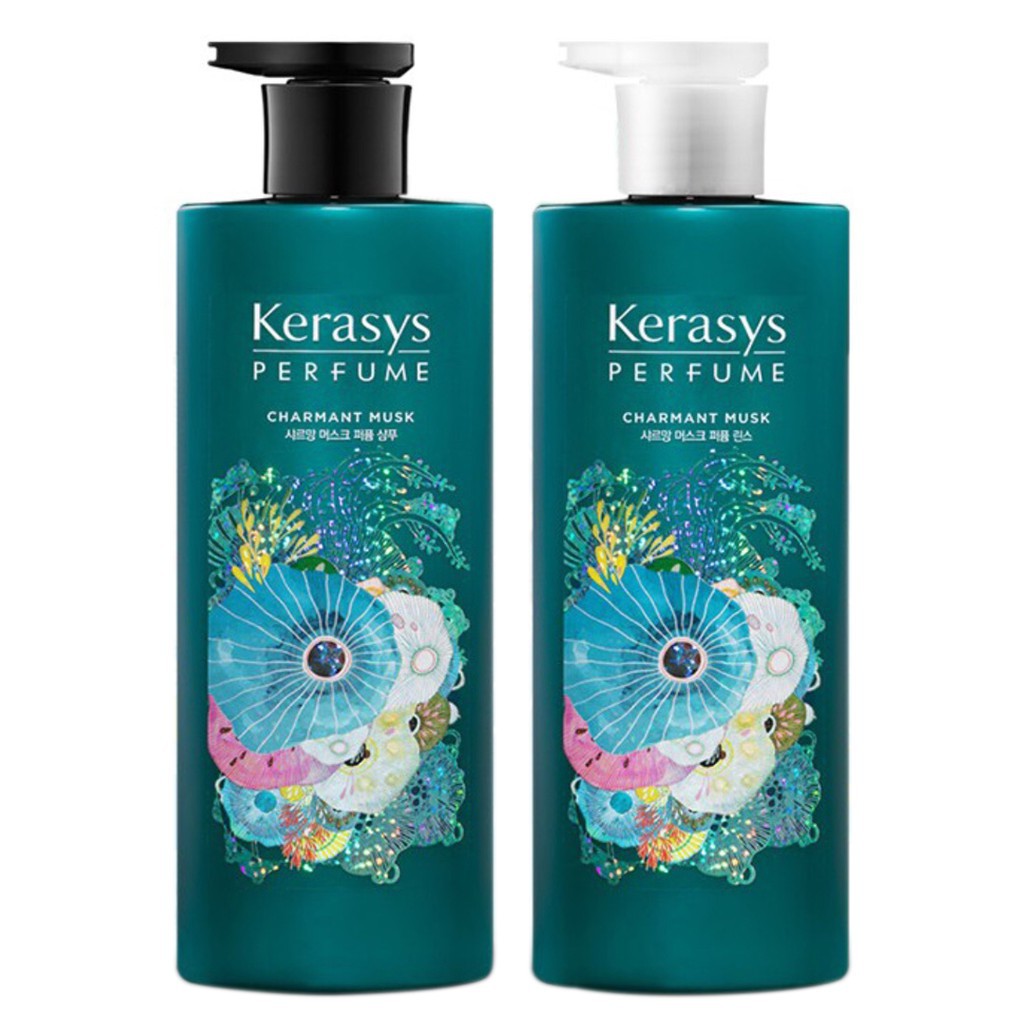 Dầu Gội/Xả Nước Hoa Tinh Chất Hoa Nhài Kerasys Lovely & Romantic Hàn Quốc 600ml - Hàng chính hãng