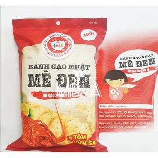 Combo 20 Gói Bánh Gạo Nhật Mè Đen Vị Tôm Hùm Sao 140g - Nguyên Thùng