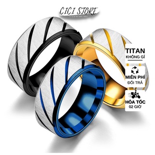 Nhẫn Nam Titan Mặt Gương 💖NAM TÍNH💖 Cực Chất Trong Bộ Sưu Tập Nhẫn Nam Thời Trang Phong Cách Hàn Quốc