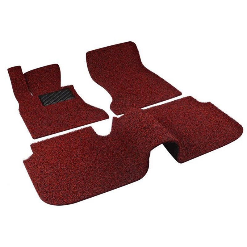 Bộ 3 miếng thảm sàn cao su rối chống bẩn (đỏ - đen) ô tô 4-5 chỗ T00.5
