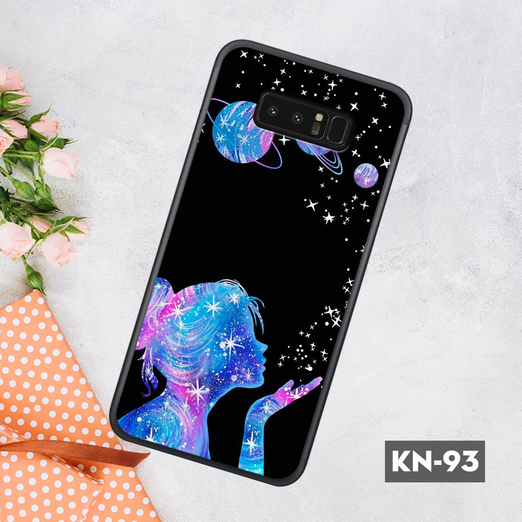 Ốp điện thoại samsung NOTE 8 in kính hình con vật ngộ nghĩnh dành cho các cô nàng cá tính