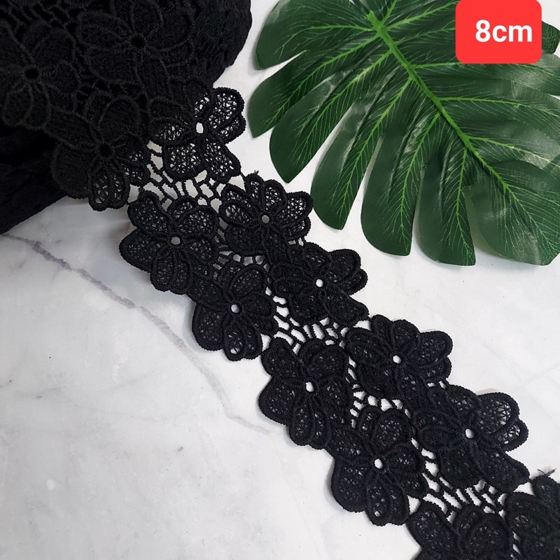 Ren trang trí , màu đen , size 3cm đến 9cm