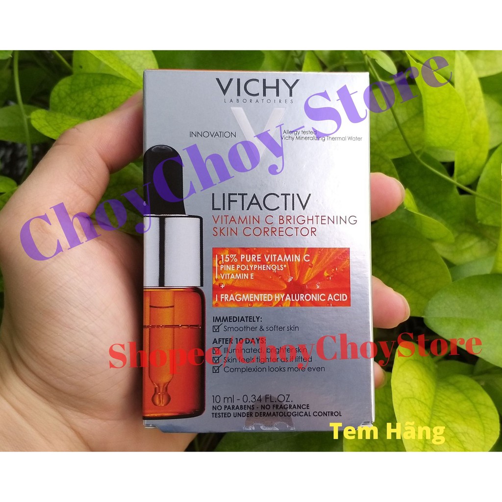 [TEM CTY] Vichy Liftactiv Vitamin C Corrector 10mL - Dưỡng chất 15% Vitamin C giúp đều màu da