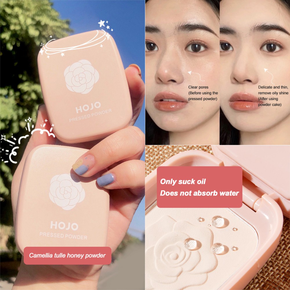 (Hàng Mới Về) Phấn Phủ Dạng Bột Làm Mờ Lỗ Chân Lông Kiềm Dầu Không Thấm Nước Hojo | BigBuy360 - bigbuy360.vn