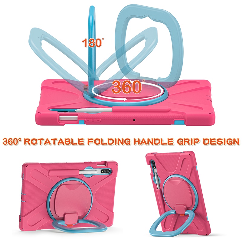 Ốp Máy Tính Bảng Silicone Chống Sốc Có Ngăn Đựng Bút Cho Samsung Galaxy Tab S8 SM-X700 X706 S7 SM-T870 T875 T876