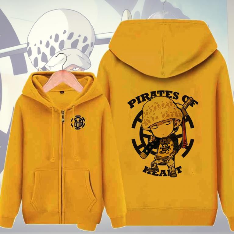 Áo khoác nỉ in hình One Piece Law chibi cực dễ thương
