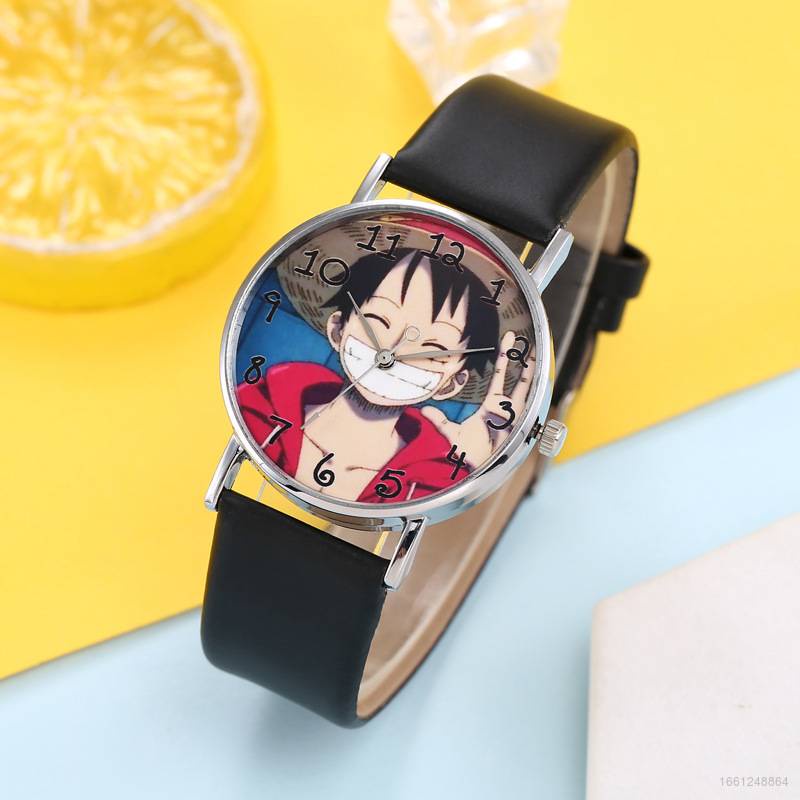 CASIO Đồng Hồ Đeo Tay HT3 Họa Tiết Hoạt Hình One Piece Luffy Phong Cách Hàn Quốc Dành Cho Học Sinh