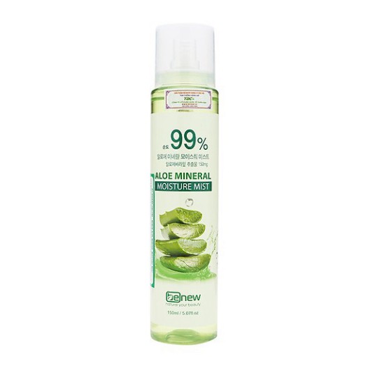 HÀNG CHÍNH HÃNG- Xịt Khoáng Cấp Nước Dưỡng Ẩm Trắng Da Từ Lô Hội Thảo Dược ALOE 99% BENEW Hàn Quốc ( Chai Lớn 150ml)