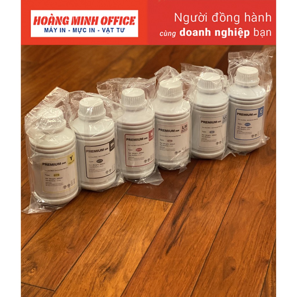Bộ Mực Nước Dye Cano.n/ Epso.n COMBO 4 Màu - Dùng cho máy in phun màu Cano.n / Epso.n...( 500ml )