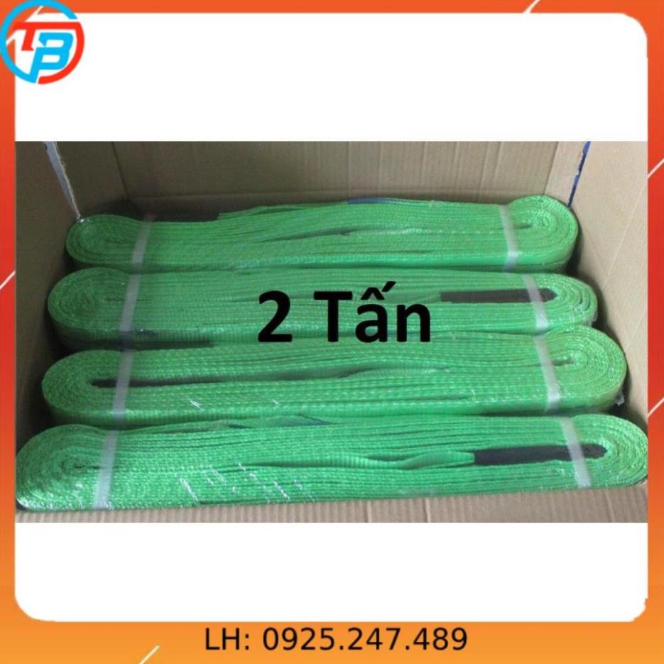 Dây cáp vải cẩu hàng 2 Tấn - bản 50mm - Hệ số 5:1 - 2 Mét CÁP THÉP Thái Bình VinàN