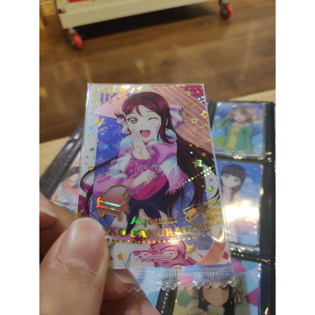 Thẻ bài sưu tầm bánh xốp Idol Love Live LL 18 - Tặng bọc bài nhựa bảo quản