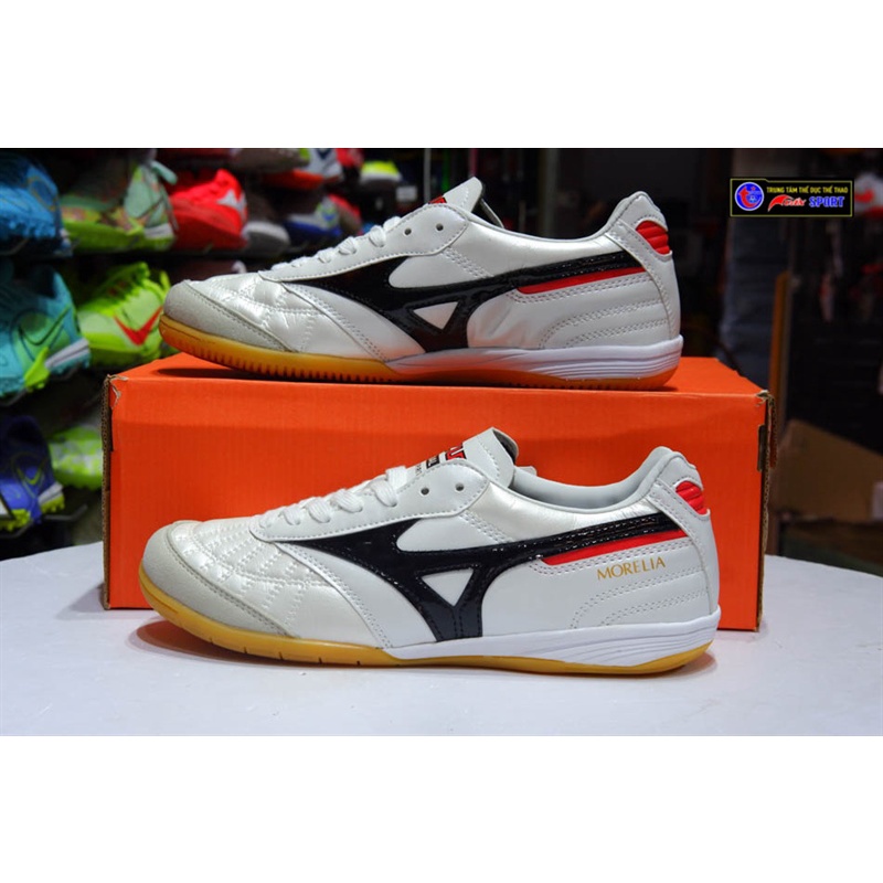 Giày đá bóng MIZUNO MORELIA NEO IC - TRẮNG ĐEN(size39-45)