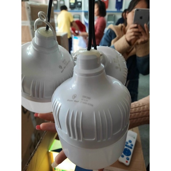 👉ĐÈN Bulb năng lượng mặt trời Công suất 50W- chính hãng MAYOR WOLF