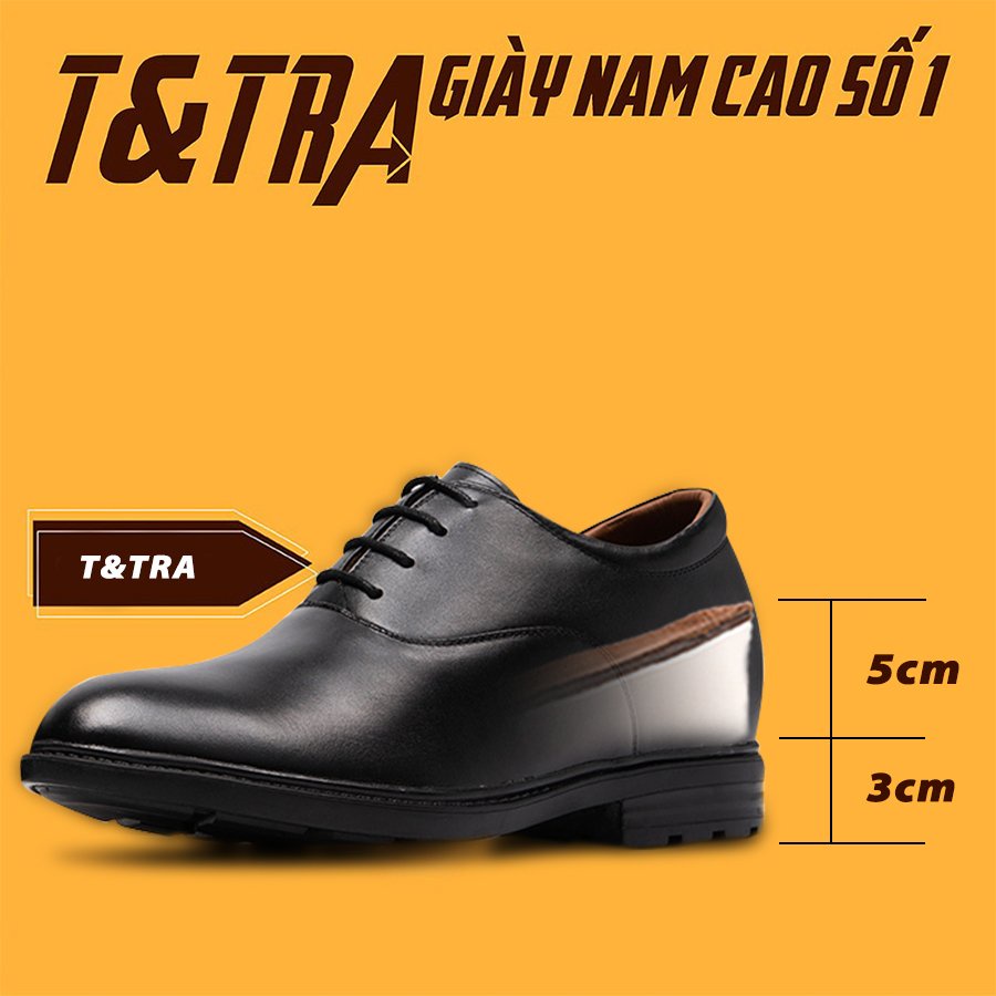 [ 8CM ] Giày Độn Nam T&amp;TRA T88Đ