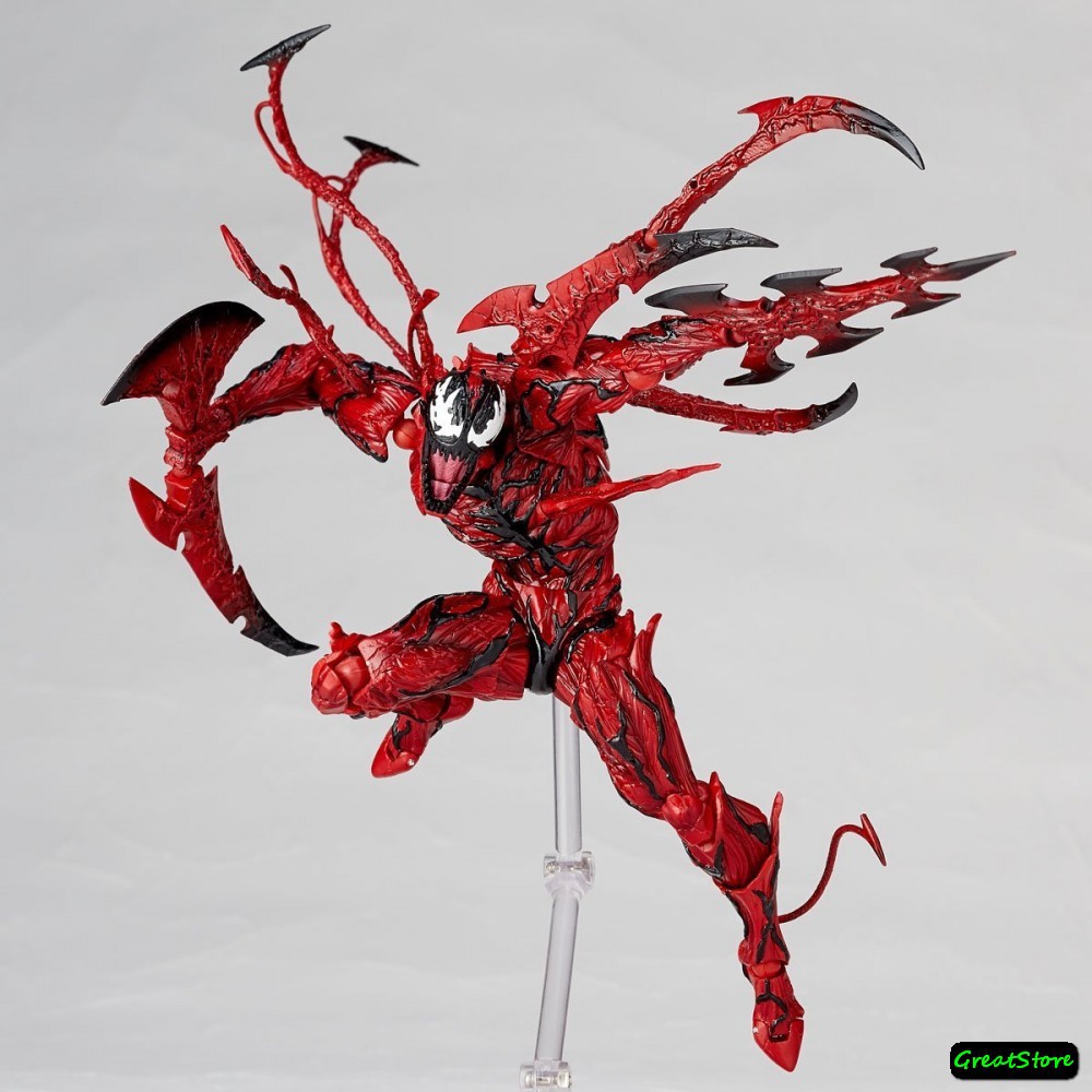 ( CHẤT, HÀNG CÓ SẴN ) MÔ HÌNH CARNAGE THE AMAZING SPIDER MAN PHONG CÁCH YAMAGUCHI FIGMA CỬ ĐỘNG ĐƯỢC