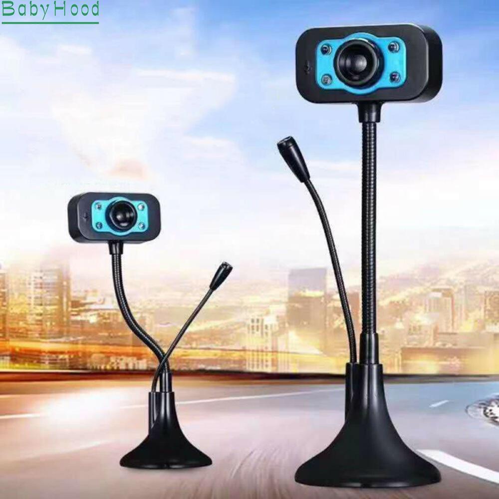 Webcam Tích Hợp Micro Có Đèn Led Ban Đêm Có Thể Điều Chỉnh Tiện Dụng Cho Pc / Laptop