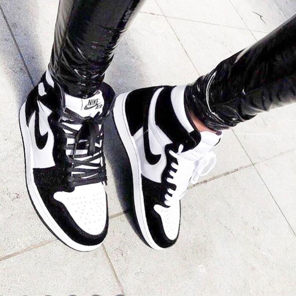 Giày sneaker JORDAN PANDA đen trắng cao cổ Hot trend nam nữ, Giày JD1 đen trắng cao dùng đi học,tập gym,chạy bộ