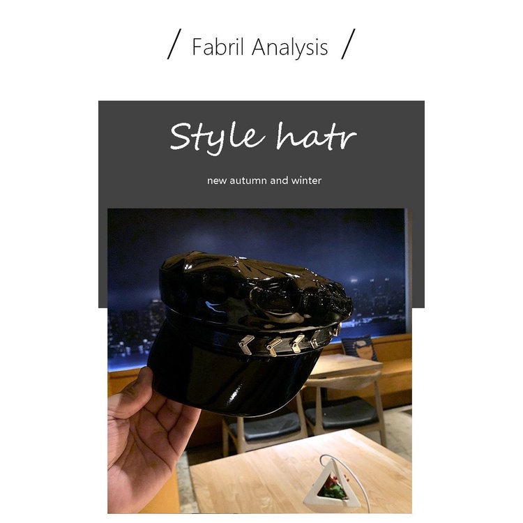 Mũ beret da phong cách Âu Mỹ thời trang thu đông cho nữ