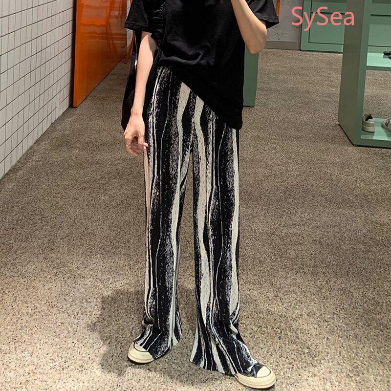 Women Autumn Pleated Casual Pants Student Thin Section Wide Leg Pants | BigBuy360 - bigbuy360.vn