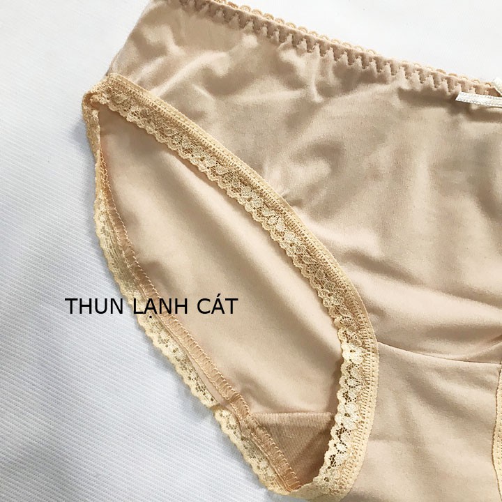 QUẦN LÓT NỮ THUN LẠNH PHỐI REN MỀM MỊN KHÔNG CẤN SAKI - QLNU333 | WebRaoVat - webraovat.net.vn