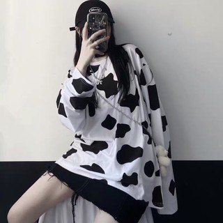 ➰Áo Thun Tay Dài Bò Sữa