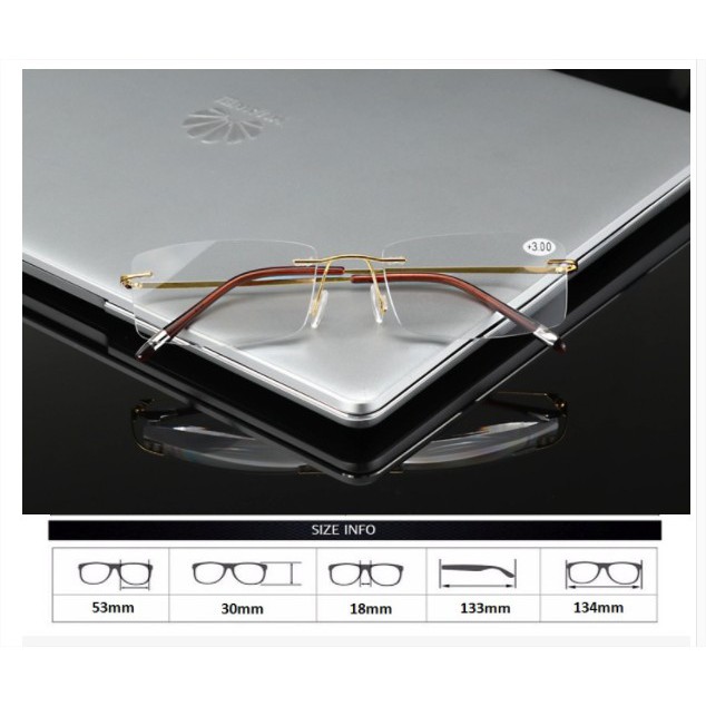 Gọng kính siêu dẻo TITANIUM gọng khoan mắt 0 độ Nhật bản KT50UNIQUI