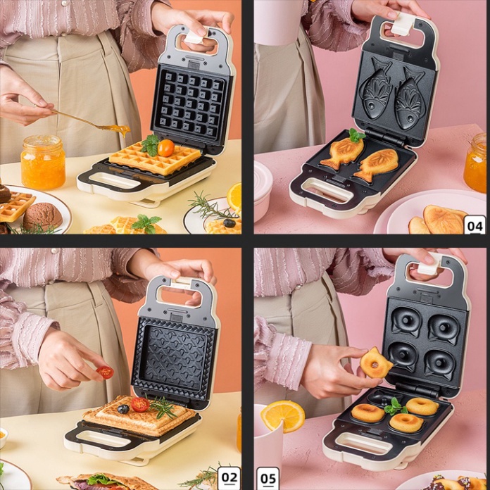 Khuôn lẻ máy Torsom làm bánh tàn ong vuông, khuôn waffle loại 1