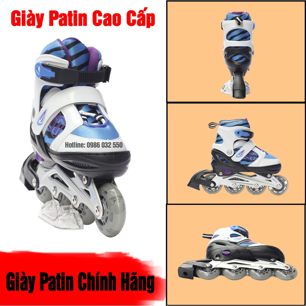 (AI BẢO CỨ RẺ LÀ KO XỊN HÃY VÀO) Giầy Patin Phát Sáng INLINE SKATE, Hàng Hãng, Chất Lượng 5 Sao,(Xanh, Hồng)