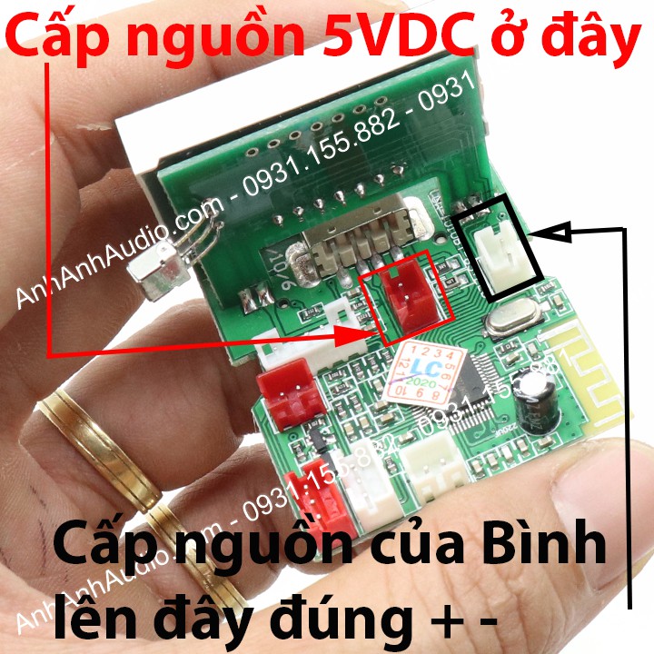 mạch bluetooth thay loa kéo 2203 v001