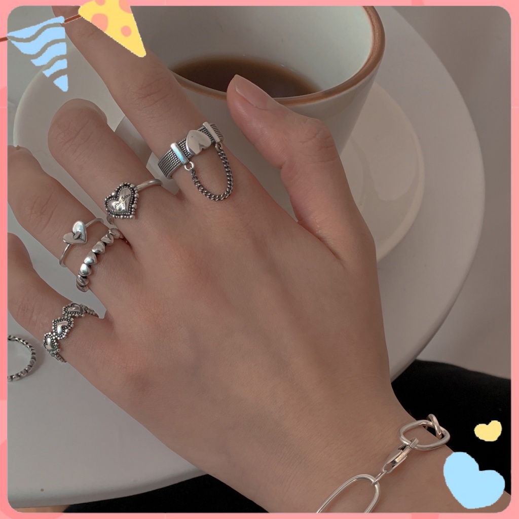 Nhẫn Dạng Mở Phong Cách Vintage Thời Trang