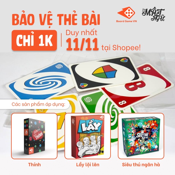 Bọc bài UNO 5.7 x 8.7 cm - BoardgameVN