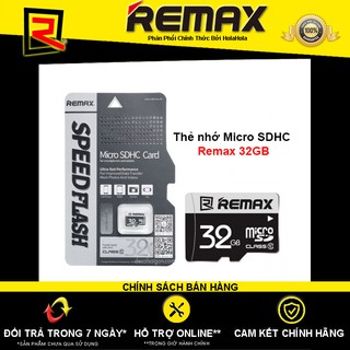 Thẻ nhớ Micro SDHC Remax 32GB Class 10 chuyên dụng cho điện thoại và Camera IP