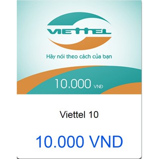 Thẻ nạp Viettel 10k