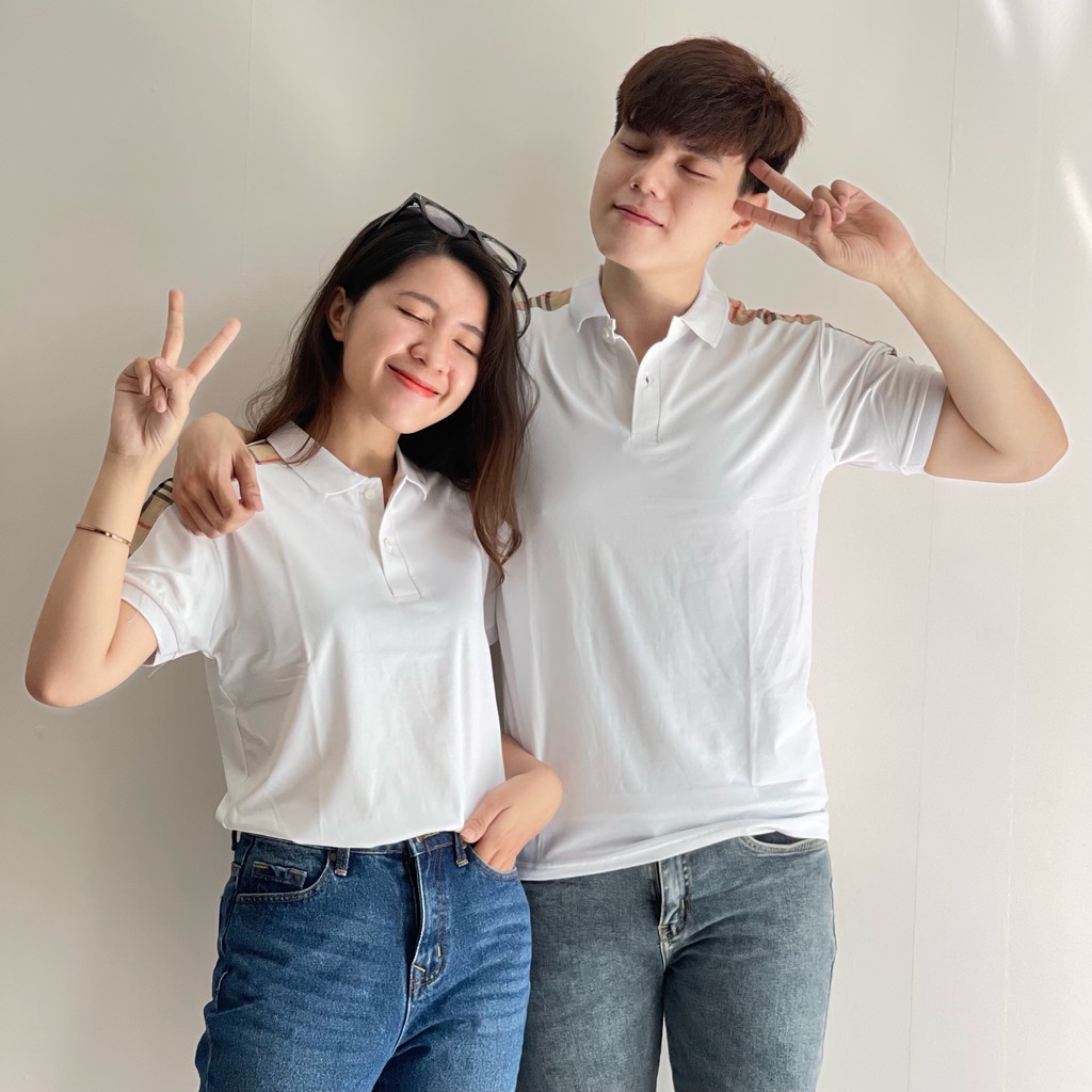 Áo thun nam nữ POLO vải cá sấu cotton cao cấp ngắn tay in hoa vặn cực sang trọng - TT18 | BigBuy360 - bigbuy360.vn