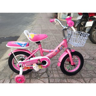 Xe đạp trẻ em cho bé gái từ 2-4 tuổi cỡ 12inch ( lắp ráp hoàn thiện)