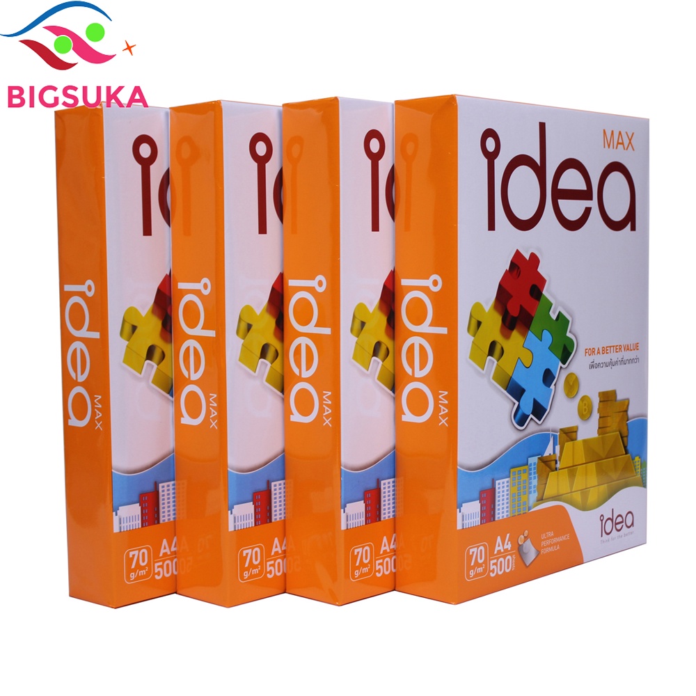 Giấy A4 Idea 70gsm 500 tờ - Xuất xứ Thái Lan BIGSUKA