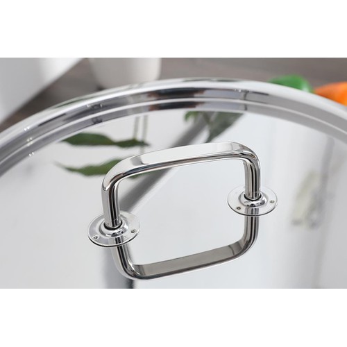 Bộ nồi 3 lớp đáy liền inox 304 Fivestar Plus 4 món bếp từ nắp inox tặng 10 muỗng ăn