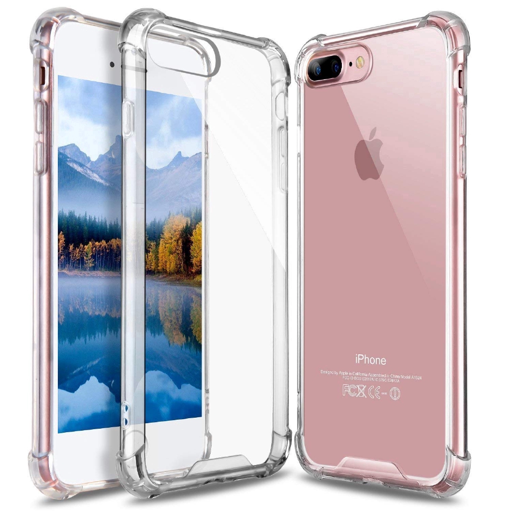 Ốp lưng silicon mềm trong suốt 4 góc đệm khí mềm mại cho iPhone 11 12 13 Pro XS Max XR 8 6s 7 Plus 5 12mini 13mini | BigBuy360 - bigbuy360.vn