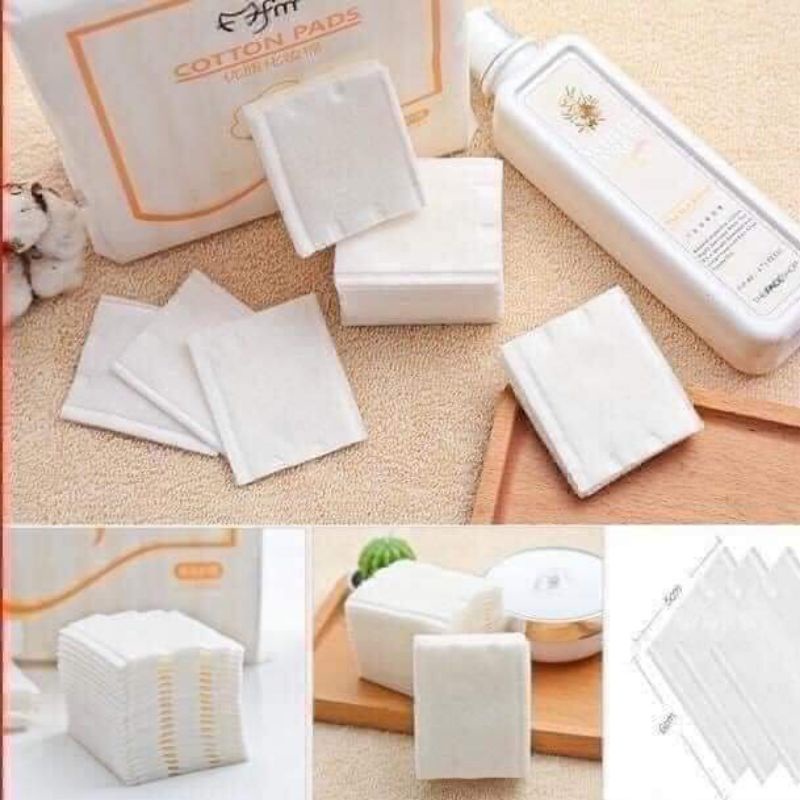 Bông tẩy trang 3 lớp Cotton Pads Túi 222 miếng 2021