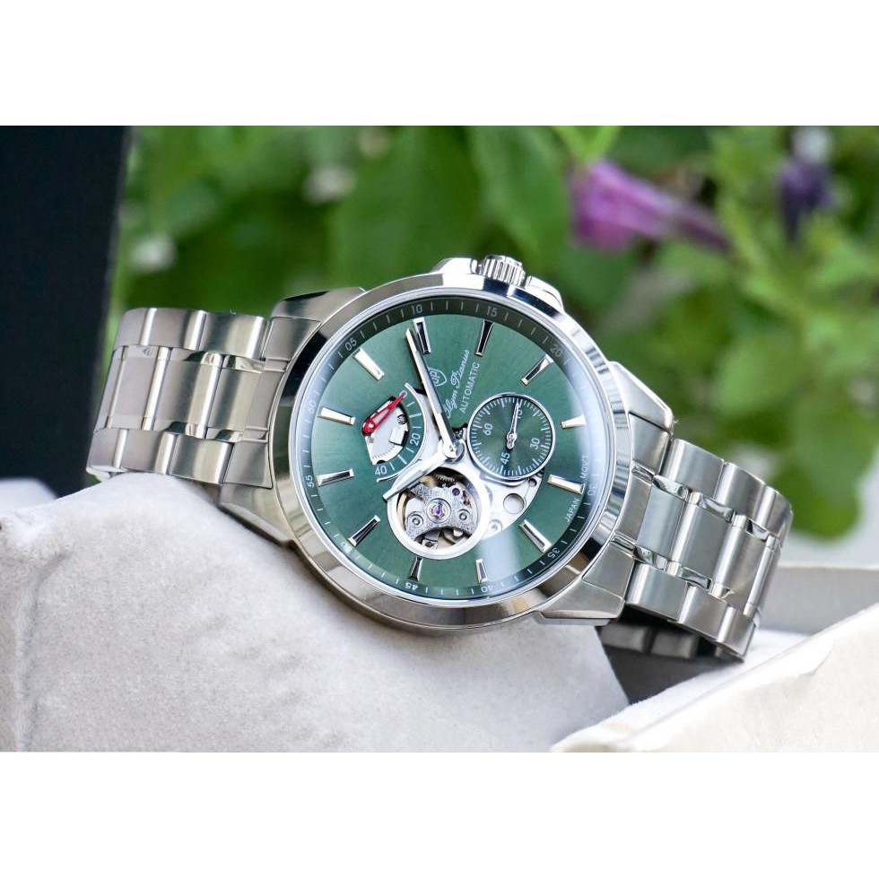 Đồng hồ nam dây kim loại mặt kính sapphire automatic Olym Pianus OP9908-88 OP9908-88